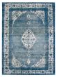 Overdyed  Transitional Blue Area rug 9x12 Turkish Hand-knotted 375133