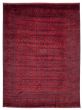 Bordered  Traditional Red Area rug 9x12 Afghan Hand-knotted 377244