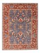 Bordered  Traditional Blue Area rug 6x9 Indian Hand-knotted 377563