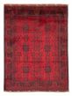 Bordered  Traditional Red Area rug 4x6 Afghan Hand-knotted 377834