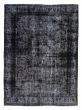 Overdyed  Transitional Black Area rug 9x12 Turkish Hand-knotted 378375