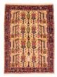 Bordered  Tribal Yellow Area rug 3x5 Persian Hand-knotted 383945