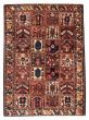 Bordered  Tribal Red Area rug 4x6 Persian Hand-knotted 385048