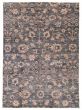 Transitional Grey Area rug 9x12 Indian Hand-knotted 386641