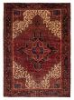 Geometric  Traditional Red Area rug 8x10 Turkish Hand-knotted 391002