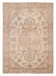 Vintage Ivory Area rug 3x5 Turkish Hand-knotted 392085