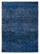 Overdyed  Transitional Blue Area rug 4x6 Turkish Hand-knotted 392181