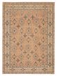 Geometric  Vintage/Distressed Brown Area rug Unique Afghan Hand-knotted 392431