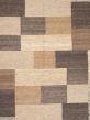 Transitional Ivory Area rug 4x6 Pakistani Flat-weave 55951