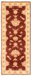 Bordered  Traditional Red Runner rug 7-ft-runner Afghan Hand-knotted 346827