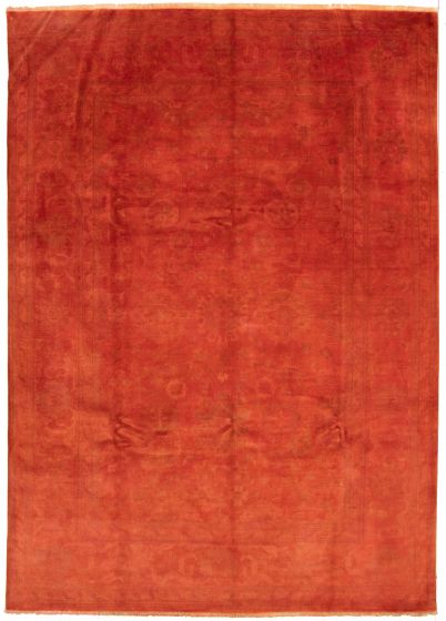 Overdyed  Transitional Brown Area rug 10x14 Indian Hand-knotted 338527