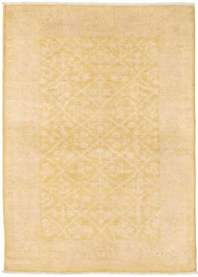 Floral  Transitional Green Area rug 3x5 Pakistani Hand-knotted 338895