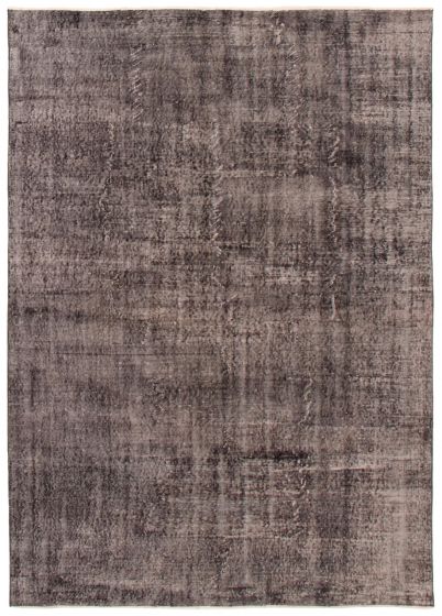Overdyed  Transitional Black Area rug 6x9 Turkish Hand-knotted 361174