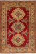 Geometric  Traditional Red Area rug 3x5 Afghan Hand-knotted 246050