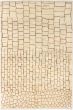 Moroccan  Transitional Ivory Area rug 5x8 Indian Hand-knotted 280310