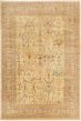 Bordered  Traditional Ivory Area rug 5x8 Turkish Hand-knotted 280756