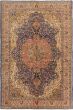 Bordered  Traditional Blue Area rug 6x9 Turkish Hand-knotted 280960