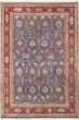 Bordered  Traditional Blue Area rug 5x8 Indian Hand-knotted 282724