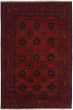 Bordered  Tribal Red Area rug 6x9 Afghan Hand-knotted 284175