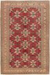 Bordered  Traditional Red Area rug 6x9 Turkish Hand-knotted 288220
