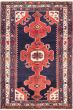 Bordered  Traditional Blue Area rug 3x5 Persian Hand-knotted 297119