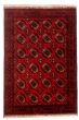 Bordered  Tribal Red Area rug 3x5 Afghan Hand-knotted 305554