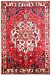 Bordered  Traditional Red Area rug 6x9 Persian Hand-knotted 316267