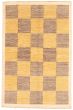 Bordered  Transitional Ivory Area rug 5x8 Pakistani Hand-knotted 331460