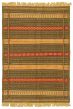 Flat-weaves & Kilims  Stripes Green Area rug 3x5 Turkish Flat-weave 334447