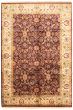 Bordered  Traditional Red Area rug 5x8 Indian Hand-knotted 335592