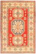 Bordered  Traditional Red Area rug 6x9 Afghan Hand-knotted 337271