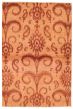 Casual  Transitional Pink Area rug 3x5 Pakistani Hand-knotted 338159