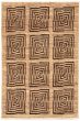 Casual  Transitional Brown Area rug 3x5 Pakistani Hand-knotted 338985