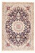 Bordered  Traditional Blue Area rug 3x5 Persian Hand-knotted 343479