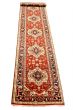 Indian Serapi Heritage 2'6" x 19'9" Hand-knotted Wool Dark Red Rug