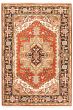Bordered  Traditional Red Area rug 3x5 Indian Hand-knotted 344775