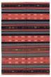 Bohemian  Stripes Brown Area rug 5x8 Turkish Flat-weave 346046