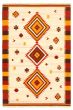 Flat-weaves & Kilims  Traditional Ivory Area rug 6x9 Turkish Flat-weave 346093