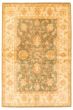 Bordered  Traditional Green Area rug 3x5 Afghan Hand-knotted 346637