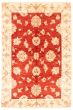 Bordered  Traditional Red Area rug 5x8 Afghan Hand-knotted 346673