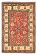 Bordered  Traditional Red Area rug 3x5 Afghan Hand-knotted 347288