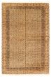 Bordered  Traditional Ivory Area rug 6x9 Turkish Hand-knotted 347549