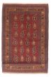 Bordered  Tribal Red Area rug 3x5 Afghan Hand-knotted 348618