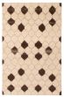 Moroccan  Tribal Ivory Area rug 5x8 Indian Hand-knotted 349311