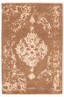 Transitional Brown Area rug 5x8 Indian Hand-knotted 350355