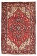 Bordered  Traditional Red Area rug Unique Persian Hand-knotted 351577