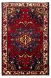 Bordered  Traditional Red Area rug 5x8 Persian Hand-knotted 352257
