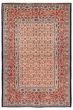 Bordered  Traditional Ivory Area rug 3x5 Persian Hand-knotted 358059