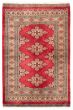 Bordered  Traditional Red Area rug 3x5 Pakistani Hand-knotted 359941