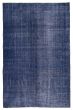 Overdyed  Transitional Blue Area rug 6x9 Turkish Hand-knotted 362187
